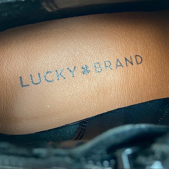 Lucky BRAND Faithly Black Suede Bootie - Picture 2 of 9